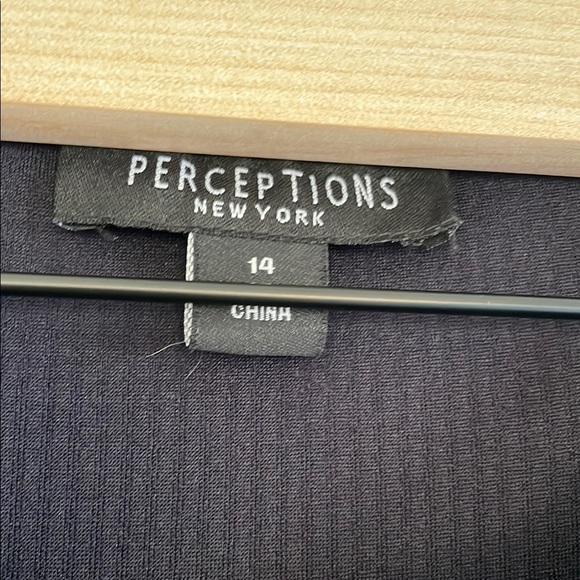 Perceptions Black Sweater with Pearl Details - Picture 2 of 6